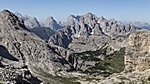 5. Tag - Blick vom Oberbachern Joch auf die Sextner Dolomiten